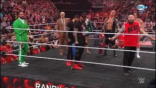 Cody Rhodes,Rollins,Owens, Los Usos en la Celebracion de Randy Orton - WWE Raw Español: 25/04/2022