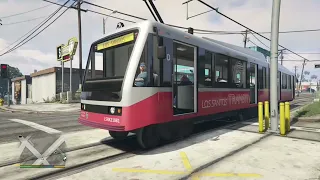 GTA V tram overshoots station