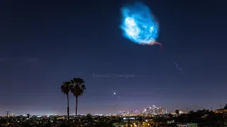 Space X Falcon 9 Timelapse Above Downtown Los Angeles in 4K   October 7th 2018 - Best Of Pranks