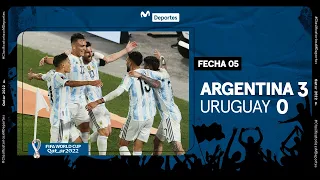 ARGENTINA vs. URUGUAY [3-0]: Resumen y GOLES del partido | FECHA 5 | ELIMINATORIAS QATAR 2022 ⚽