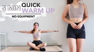 5 MIN FULL BODY WARM UP (Quick & Easy) | No Equipment ~ Jacey Yaw