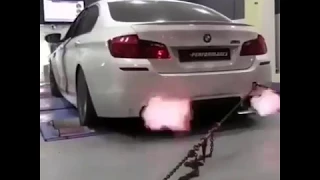 Bmw M5 F10 - fire exhaust dyno