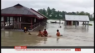 Weather Events 2020 - Floods and heavy rains (India, Bangladesh & Indonesia) - BBC - 16th July 2020