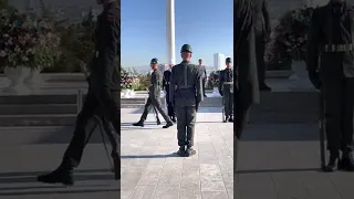 Changing of the guards at the mausoleum Kemal Ataturk 10.31.22