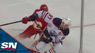 Connor McDavid Shows Off The Spin Move And Sets Up Evan Bouchard For The Goal