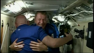 British astronaut Tim Peake's first moments on ISS