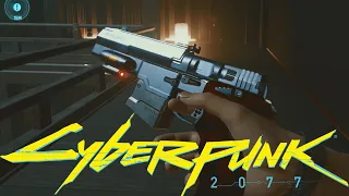 Cyberpunk 2077: Johnny Silverhand's Pistol Animations Showcase (Reload animations and in action)