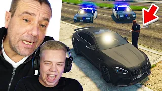 Mein Papa spielt das ERSTE MAL GTA 5 😂