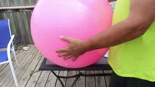 Life Hack - A Fast and Easy Way to Inflate an Exercise Ball
