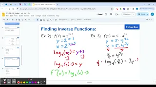 Logarithms as Inverse Functions