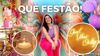 MONTAMOS UM PALCO PARA O ANIVERSÁRIO DE 52 ANOS | Festa no tema tropical | Mania de Fita