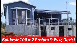 Standart 100 m2 Kampanyalı Prefabrik Ev İç Gezisi 🏡