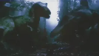 Extended Jurassic Park 3 Tyrannosaurus vs Spinosaurus Fight