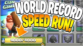 NEW Clan Games Speed Run WORLD RECORD?! (Clash of Clans)