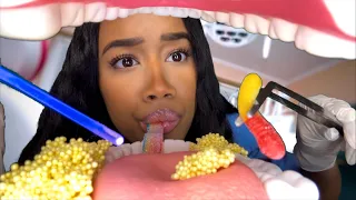 ASMR Dentist Cleans Your Teeth & Eats The Candy Out Of It (Part 2)🦷🍫ASMR Dentist Role-play