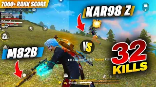 32 Kills with Double M82B Best Game Play in Grandmaster 7000+ Rank Score Lobby - Garena Free Fire