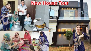 New Ghar Ka Complete Tour | New Ghar Ki Khushi Me Daighy Pakwai Or Neighbours Me Banti | Momina Ali