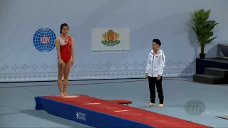 CHEN Ling (CHN) - 2017 Trampoline Worlds, Sofia (BUL) - Qualification Tumbling Routine 2