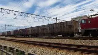 日本海縦貫線を走る貨物列車：4096レ（2013.07.12）