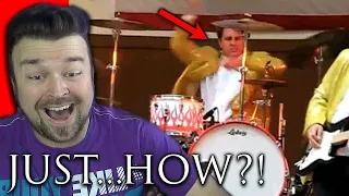DRUMMER REACTS TO : This drummer is at the WRONG GIG