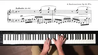 Rachmaninoff Prelude Op.23 No.6 Tutorial P. Barton FEURICH 218 piano