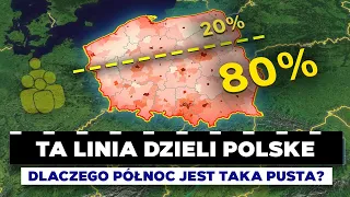 Why are there so few Poles living behind THIS LINE? - Population hole