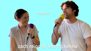 zach reino and jessica mckenna being supportive besties for almost 7 minutes