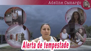 Recebi alerta de tempestade + shopping, comprei um kit pra fazer a unha e deu ruim