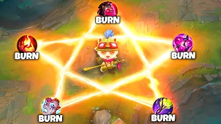 So Teemo support has 5 burns... #25