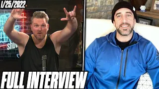 Aaron Rodgers Reflects On His Year On & Off The Field With Pat McAfee & AJ Hawk