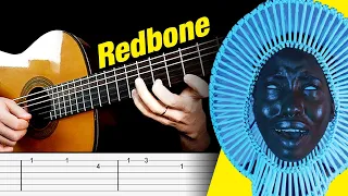 REDBONE Guitar Tabs | Tutorial (Childish Gambino)