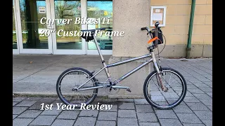 Carver Bikes Ti 20" custom frame 1st year review.