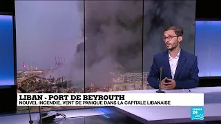 Liban : le port de Beyrouth de nouveau en flammes, cinq semaines après la double explosion