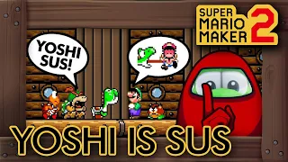 Super Mario Maker 2 - Yoshi is Sus (Among Us Level)