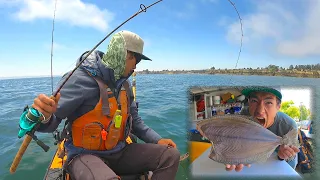 Multi-Species Ultralight Saltwater Kayak Fishing (eating 19 day old fish😬🤢)