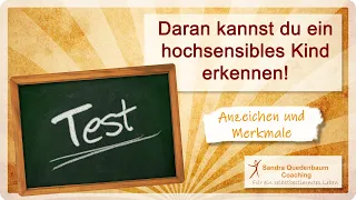 🦋 Test - Hochsensible Kinder HSK erkennen