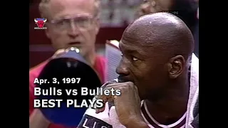 April 3, 1997 Bulls vs Bullets highlights