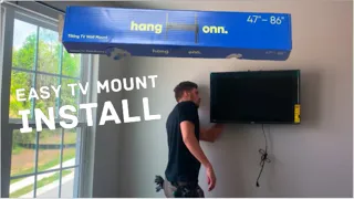 How To Install Hang Onn TV Mount || Super Easy Install