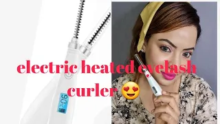 electric heated eyelash curler || review and unboxing