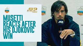 Lorenzo Musetti Reacts To Djokovic Win | Rolex Monte Carlo Masters 2023