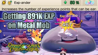 Dragon Quest Treasures - Get 891K EXP on LV 99 Metals + Get Rainbow Metal Slime Medal (+50% EXP)