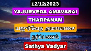 12/12/2023 YAJURVEDA AMAVASAI THARPANAM யஜுர்வேத அமாவாஸை தர்ப்பணம் WITH TAMIL/ENG SUBTITLES