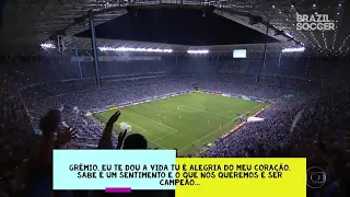 Quando a torcida do Grêmio impressiona durante transmissão de TV...