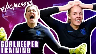 INCREDIBLE Volley from Carly Telford! | Goalkeeper Duels | England