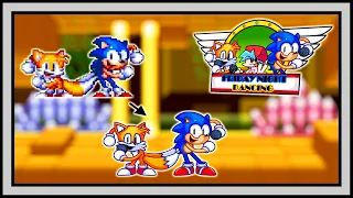 Friday Night Funkin' VS. Classic Sonic & Tails Dancing Meme - Perfect Combo (BOTPLAY)