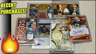 Some Recent Sports Card Pickups! Football and Baseball Relics and Autographs!