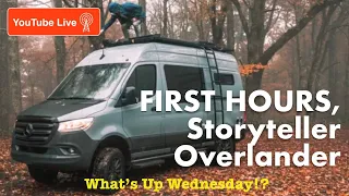 FIRST REACTIONS Overnighting in Storyteller Overland Adventure Van on What’s Up Wednesday!? RV Show