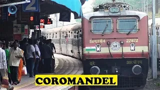 WAP4 Chennai Howrah Coromandel Express Snake In Tadepalligudem