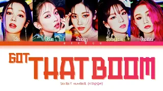 SECRET NUMBER (시크릿넘버) – "Got That Boom" (Color Coded Lyrics Han/Rom/Ina/가사)