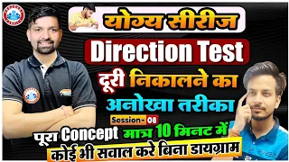 Direction Test Reasoning Tricks | दिशा व दूरी के सवाल 2 सेकंड में , Sandeep Sir Reasoning Tricks